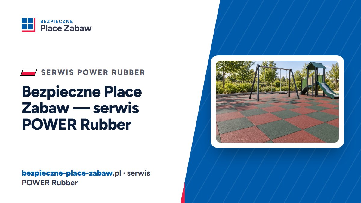 Montaż nawierzchni placu zabaw z płyt gumowych przez ekipę POWER Rubber — Bezpieczne Place Zabaw
